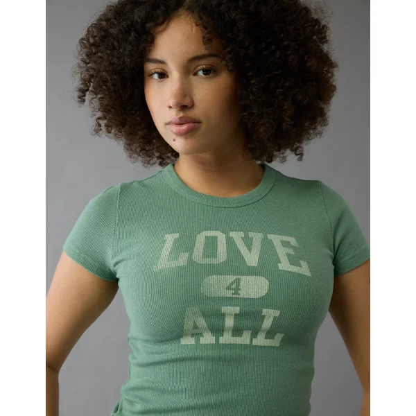 AE Pride Graphic Hey Baby Tee - Dried Sage