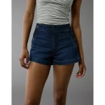 AE Stretch Denim Mom Short - Dark Indigo