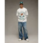 NFL Boxy Philadelphia Eagles Graphic T-Shirt - Heather Frost