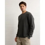 AE Boxy Washed Thermal Shirt - Smoked Gray