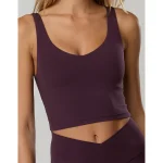 OFFLINE By Aerie Real Me Low Key Longline Sports Bra - Cool Berry