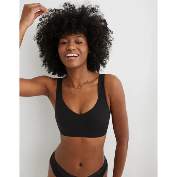SMOOTHEZ Padded Sweetheart Bralette - True Black