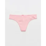 Superchill Pointelle Thong Underwear - Club Pink