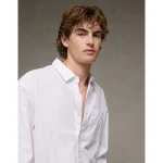 AE Everyday Relaxed Fit Poplin Button-Up Shirt - White