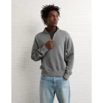 AE Quarter-Zip Sweatshirt - Gray Heather