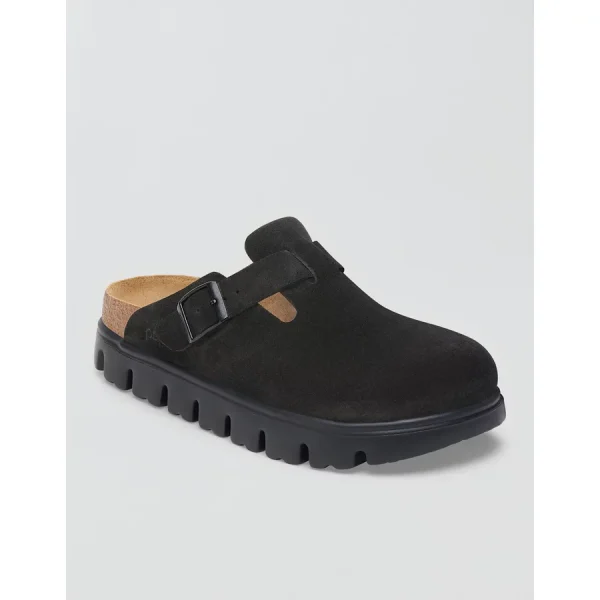 Birkenstock Chunky Suede Clog - Black