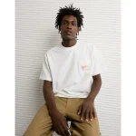 AE Boxy Miller Graphic T-Shirt - White