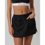 OFFLINE By Aerie Hiker Mini Skort - True Black