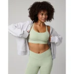 OFFLINE By Aerie Real Me Hold Up! Layered Sports Bra - Dusty Sage