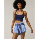 OFFLINE By Aerie Real Me Hold Up! Strappy Sports Bra - Royal Navy