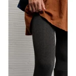 AE Cable Knit Tights - Medium Heather Gray