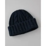 AE Chunky Cable Knit Beanie - Navy