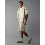 AE 10" Flex Lived-In Cargo Short - Taupe