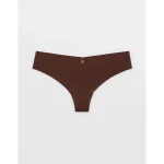 SMOOTHEZ No Show Thong Underwear - Canyon Sun