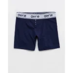 Superchill Cotton High Waisted Logo Boxer Underwear - Navy