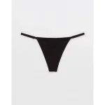 Superchill Seamless String Thong Underwear - True Black