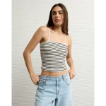 AE Lace Trim Cami - Black Stripe