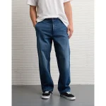 AE Loose Pull-On Jean - Medium Bright Indigo