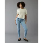AE Next Level Curvy High-Waisted Jegging - Ice Blue