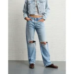 AE Strigid Low-Rise Ex-Boyfriend Jean - Light Vintage
