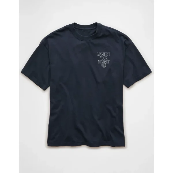 AE x Tru Kolors Manifest Your Mindset Graphic T-Shirt - Rich Navy