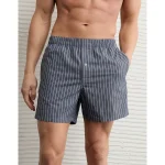 AEO Men's Poplin Classic Pocket Boxer Short - Midnight