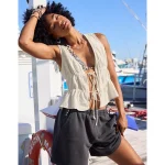 Aerie Long Fleece Short - Smoked Gray