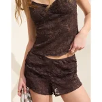 Aerie Offshore Lace Boxer - Deep Earth