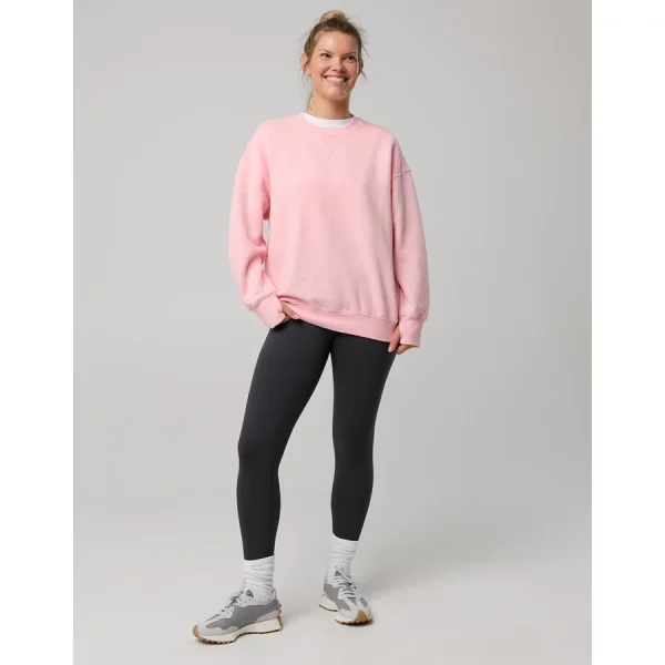 OFFLINE By Aerie Cloud Fleece Oversized Crewneck Sweatshirt - Club Pink