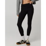 OFFLINE By Aerie Real Me XTRA Foldover Legging - True Black