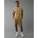 AE 10" Flex Lived-In Cargo Short - Toasted Almond