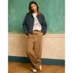 AE Dreamy Drape Stretch Low-Rise Ultra Wide-Leg Pant - Iced Mocha