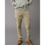 AE Flex Slim Straight Lived-In Khaki Pant - Light Khaki
