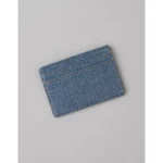 AE Leather & Denim Cardholder - Blue