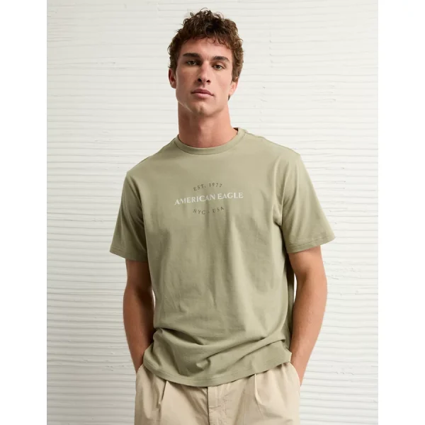 AE Lightweight Icon Logo Graphic T-Shirt - Leaf Green