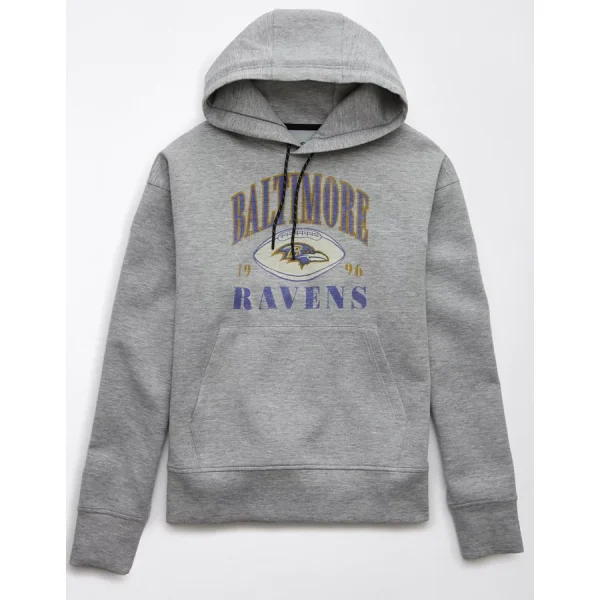 AE NFL Baltimore Ravens Hoodie - Medium Heather Gray