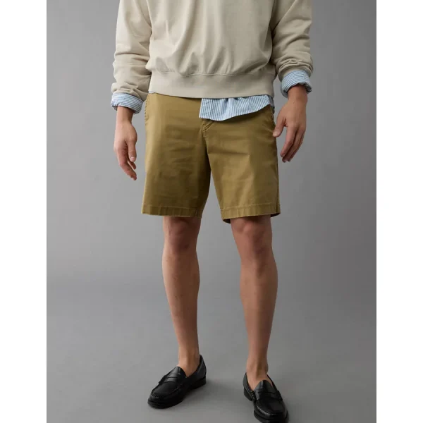 AE 9" Flex Lived-In Khaki Short - Toasted Almond