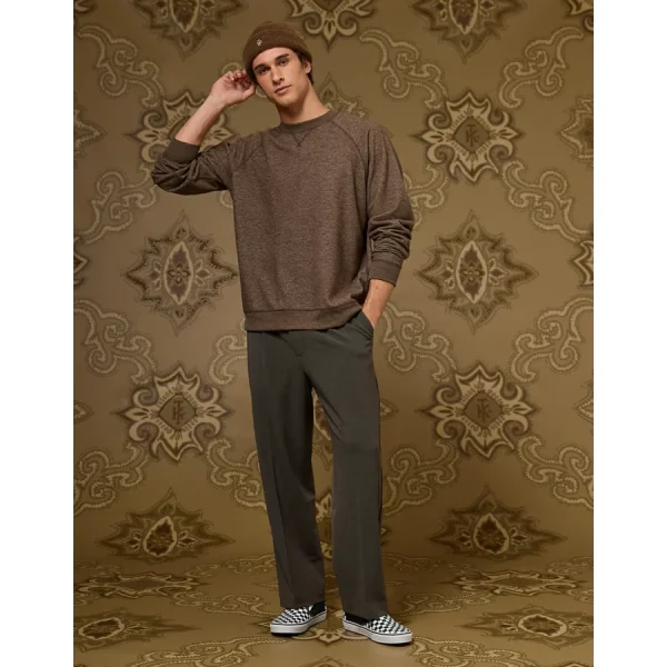 AE x Tru Kolors Brushed Knit Sweatshirt - Brown