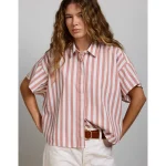 AE77 Short Sleeve Poplin Shirt - Mauve
