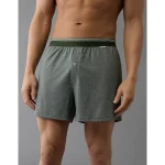 AEO Men's Ultra Soft Pocket Boxer Short - Crew Green
