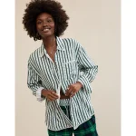 Aerie Flannel Pajama Shirt - Navy