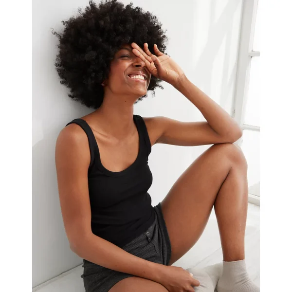 Aerie No BS Tank Top - True Black