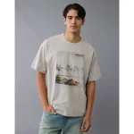 AE Boxy McLaren Graphic T-Shirt - Shell Gray