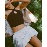 OFFLINE By Aerie Cloud Fleece Bubble Skort - Light Heather Gray