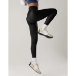 OFFLINE By Aerie Goals Gloss High Waisted Legging - True Black