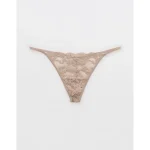 Show Off Chenille String Thong Underwear - Stone Harbor
