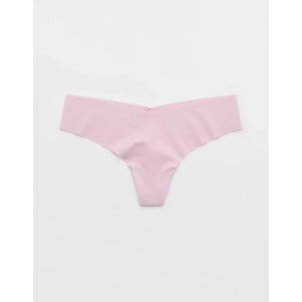 SMOOTHEZ No Show Thong Underwear - Orchid