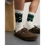 AE Graphic Terry Crew Socks - Light Heather Gray