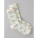 AE Hearts Crew Socks - Neon Yellow