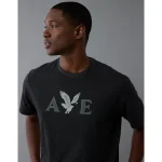 AE Lightweight Icon Logo Graphic T-Shirt - Charcoal Heather
